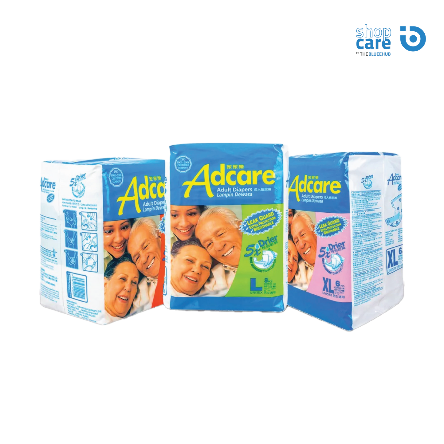 ADCARE ADULT DIAPERS (M/L/XL)